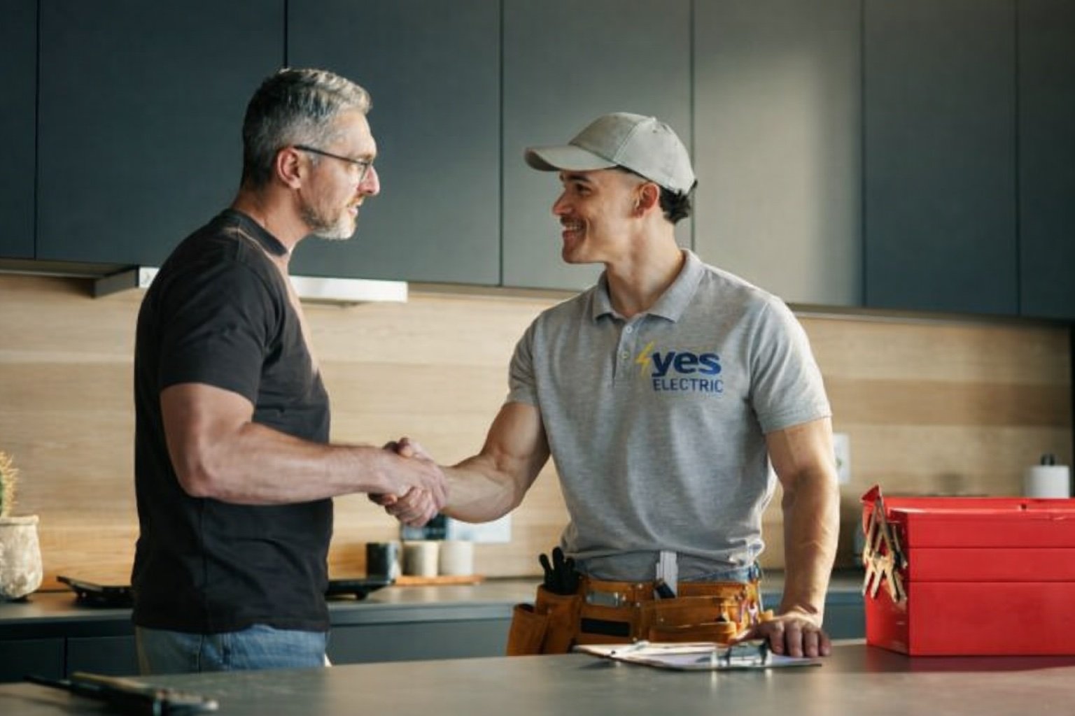 Contractor handshake